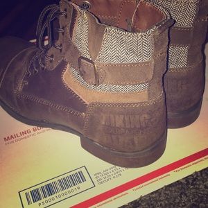Steve Madden Hiking Boots Premium Leather brown